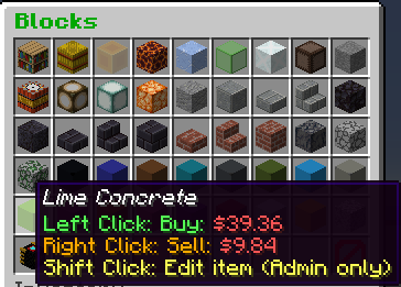 Przykładowy wygląd sklepu w grze