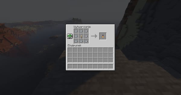 Crafting latarni w Minecraft